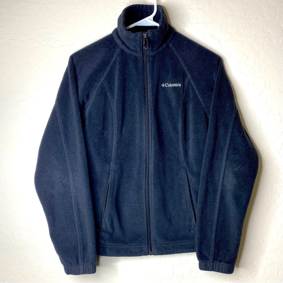 Colombia Jacket Women’s XS Full Zip BLACK Polyester Fleece Outdoor Casual SZ XS - Picture 1 of 10